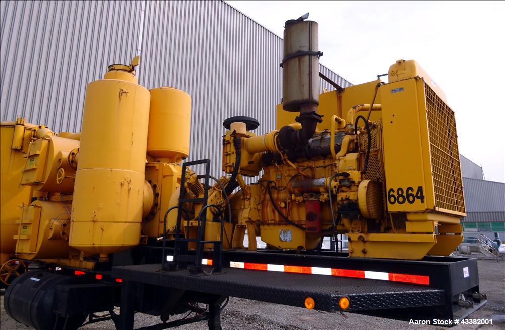 Used Heavy-Duty Trailer Mounted Vacuum Loader for pneumatic removal of virtually any dry materials, sludges and liquids from remote and inaccessible locations through suction lines.  Lines are 8" dia...