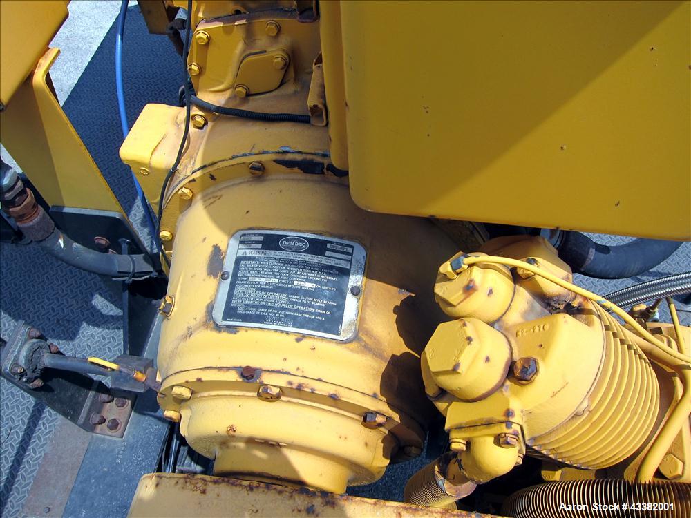 Used Heavy-Duty Trailer Mounted Vacuum Loader for pneumatic removal of virtually any dry materials, sludges and liquids from remote and inaccessible locations through suction lines.  Lines are 8" dia...