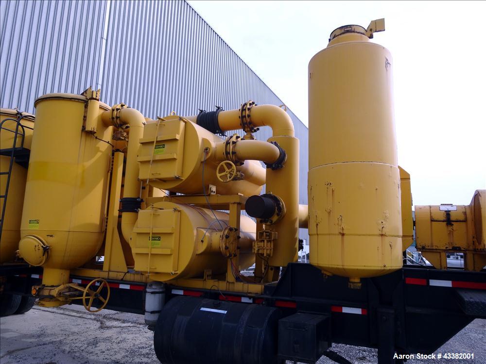 Used Heavy-Duty Trailer Mounted Vacuum Loader for pneumatic removal of virtually any dry materials, sludges and liquids from remote and inaccessible locations through suction lines.  Lines are 8" dia...