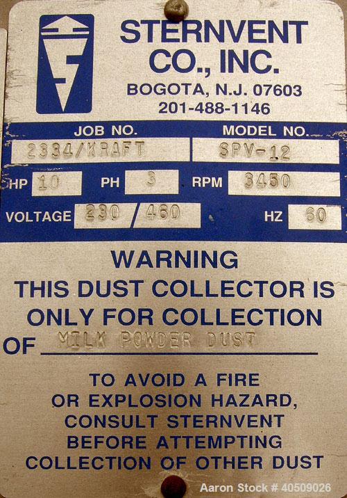 Used Sternvent Cartridge Pulse Jet Dust Collecto