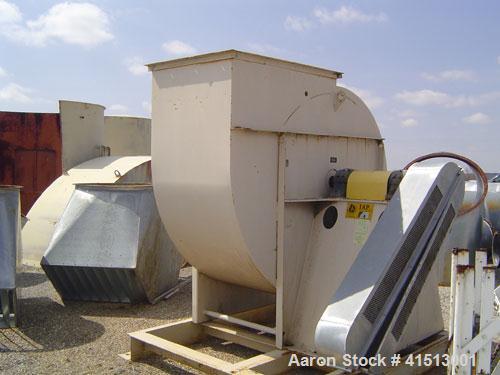 Used Pneumafil 59,963 cfm, model RAFIL 13.5-460-12, dust filter with 15 hp reverse air blower. 1/3 hp motor drive, reverse air cleaning plenum, clean air access door, particle deflector, dust dischar...