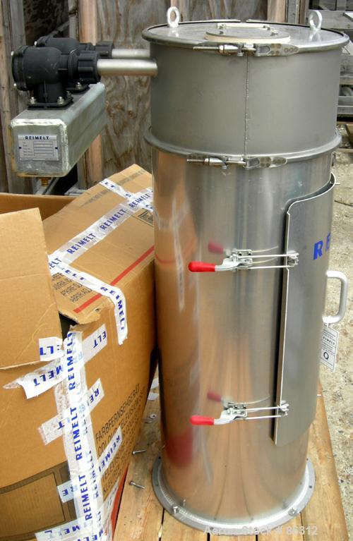 Unused-UNUSED: Reimelt bin vent dust collector, model Jet Filter, stainless steel. Approx 12 square feet filter area. Housin...