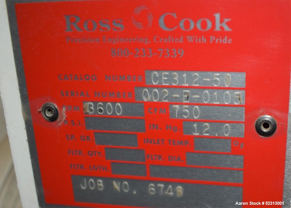Used Ross Cook Dust Collector System,