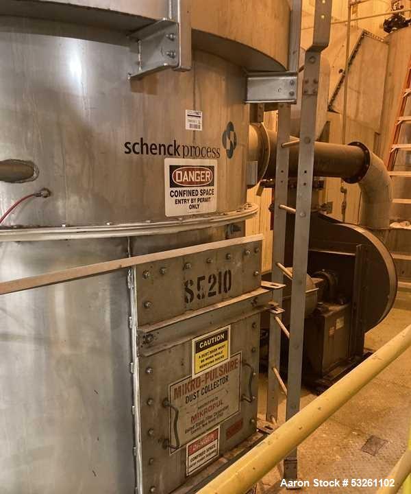 Used Schenck Process Mikro-Pulsaire 3,000 ACFM Stainless Steel Pulse Jet Dust Collector – S-5210