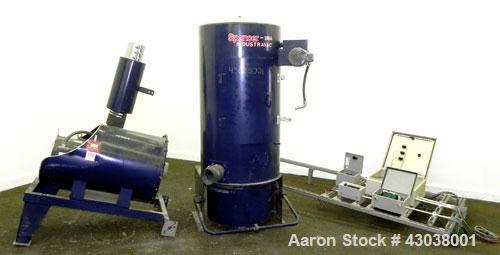 Used Spencer Turbine Series B Industravac Stationary Vacuum System, Model SB-620B, Carbon Steel. Consists of: (1) Multi-stage vacuum producer, approximate 430 SCFM, driven by a 20 hp, 3/60/208-230/46...