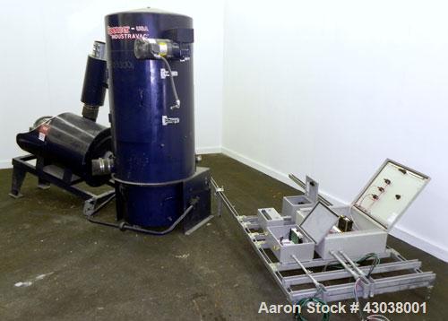 Used Spencer Turbine Series B Industravac Stationary Vacuum System, Model SB-620B, Carbon Steel. Consists of: (1) Multi-stage vacuum producer, approximate 430 SCFM, driven by a 20 hp, 3/60/208-230/46...
