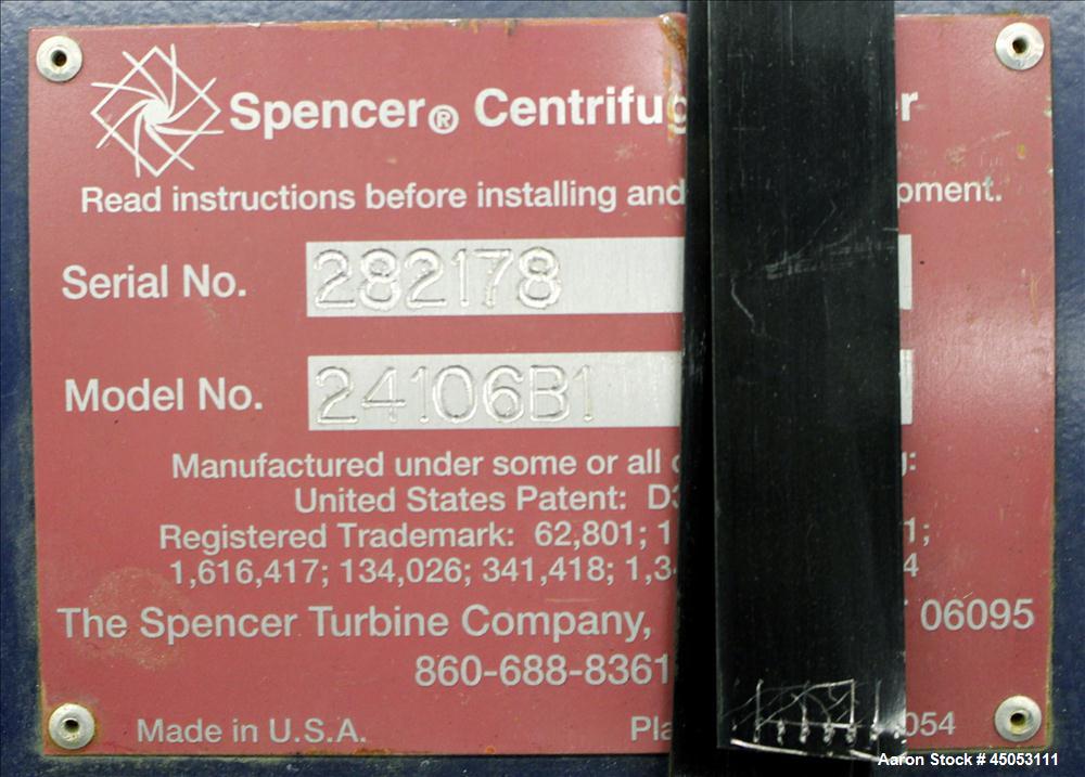 Used Carbon Steel Spencer Turbine Industravac Portable Vacuum System