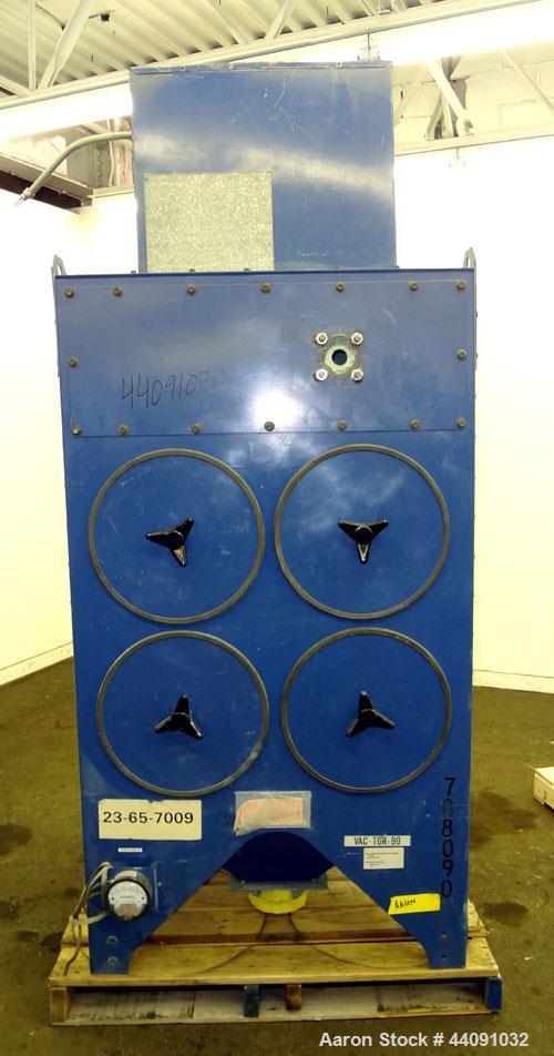 Used Torit Downflo Cartridge Type Dust Collector, Model 2DF4, 1016 Square Feet Filter Area, Carbon Steel. Approximately 2000 cfm. Includes a top mounted 3 hp blower. Requires cartridges. Mounts on 4 ...