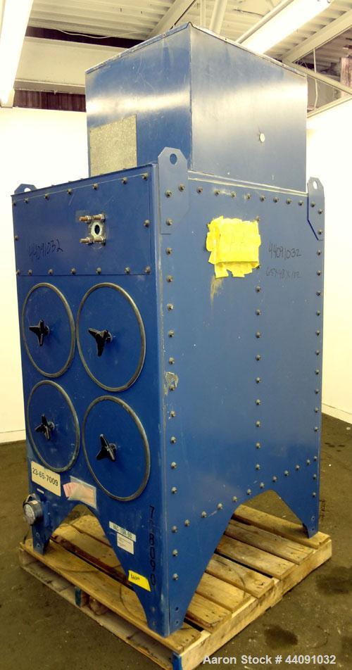 Used Torit Downflo Cartridge Type Dust Collector, Model 2DF4, 1016 Square Feet Filter Area, Carbon Steel. Approximately 2000 cfm. Includes a top mounted 3 hp blower. Requires cartridges. Mounts on 4 ...