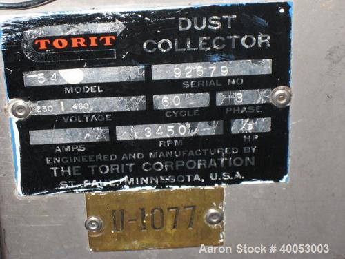 Used- Torit Bag Type Dust Collector, Model 54