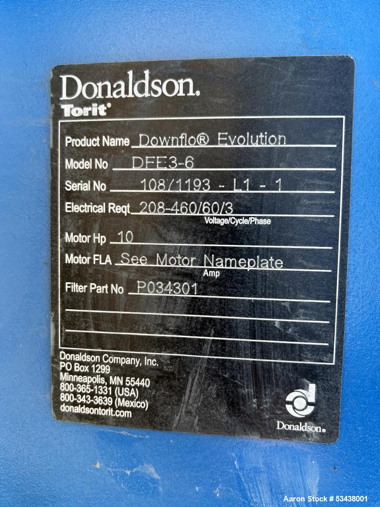 Donaldson Torit Dust Collector Cartridge Type Downflo Evolution