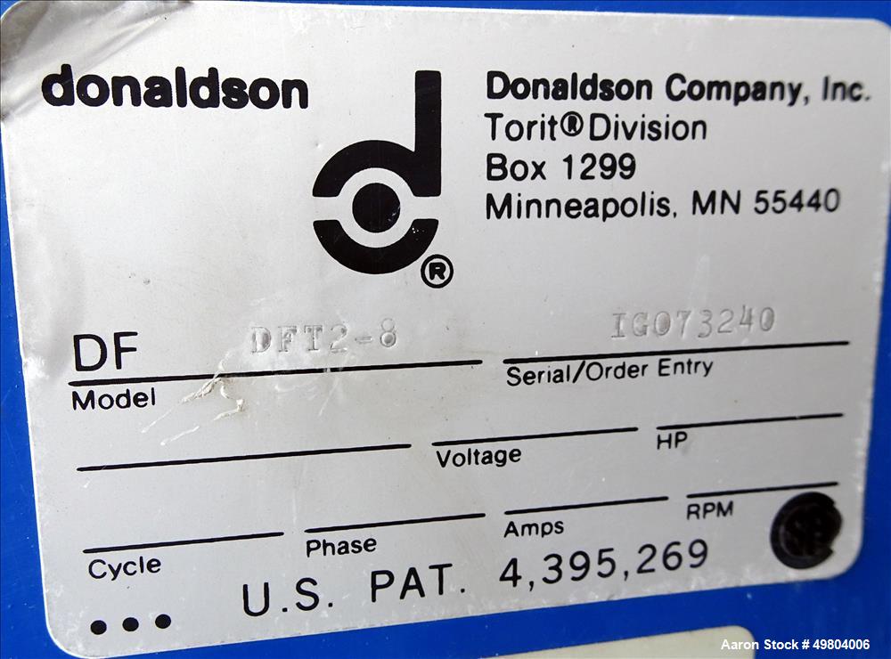 Used- Torit Downflo II Cartridge Type Pulse Jet Dust Collector, Model DFT2-8, Ca