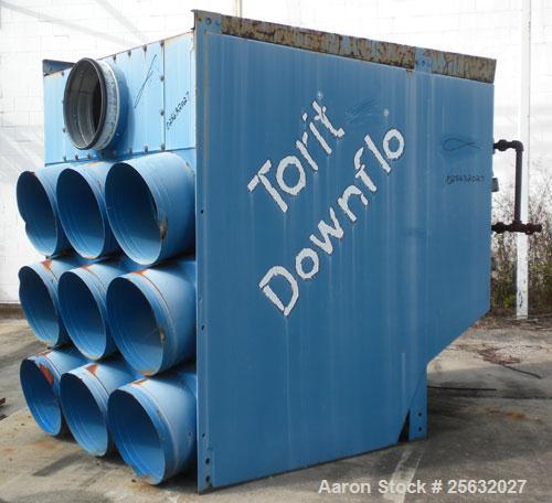 Used Torit Downflo II Cartridge Type Pulse Jet Dust Collector, model DFT3-18, carbon steel. 3420 square feet filter area, nominal airflow range 2,285-14,175 cfm. Includes a  20 hp, 3/60/208-230/460 v...