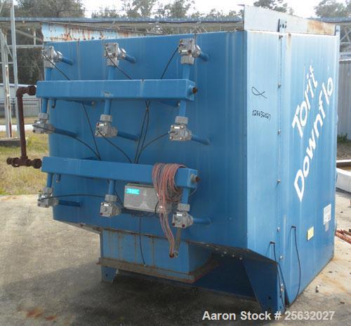 Used Torit Downflo II Cartridge Type Pulse Jet Dust Collector, model DFT3-18, carbon steel. 3420 square feet filter area, nominal airflow range 2,285-14,175 cfm. Includes a  20 hp, 3/60/208-230/460 v...