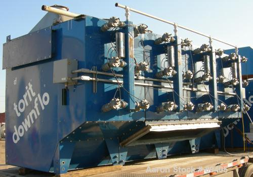 USED: Torit downflo cartridge type dust collector, model DFT3-48.  9,120 square feet filter area, 6,100-37,800 CFM range.  Carbon steel housing measures 160"  x 48" x 57" straight side.  (24) cartrid...