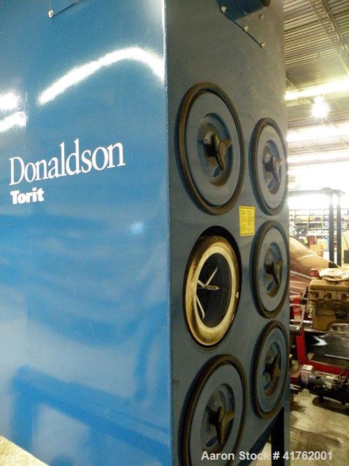 Used Torit Downflo II Cartridge Type Pulse Jet Dust Collector, model DFT3-6, carbon steel. 1140 square feet filter area, nominal airflow range 760-4.720 cfm. Carbon steel housing measures 40" x 65" x...