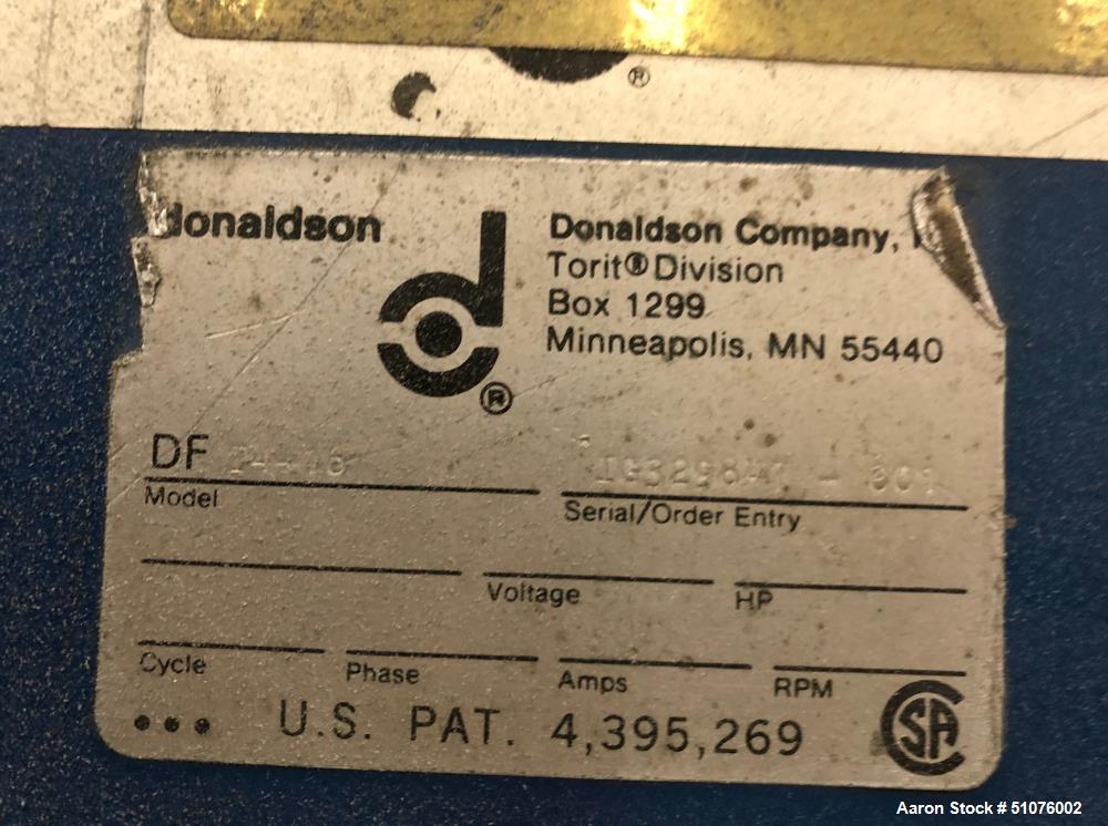 Used- Torit Donaldson Cartridge Dust Collector