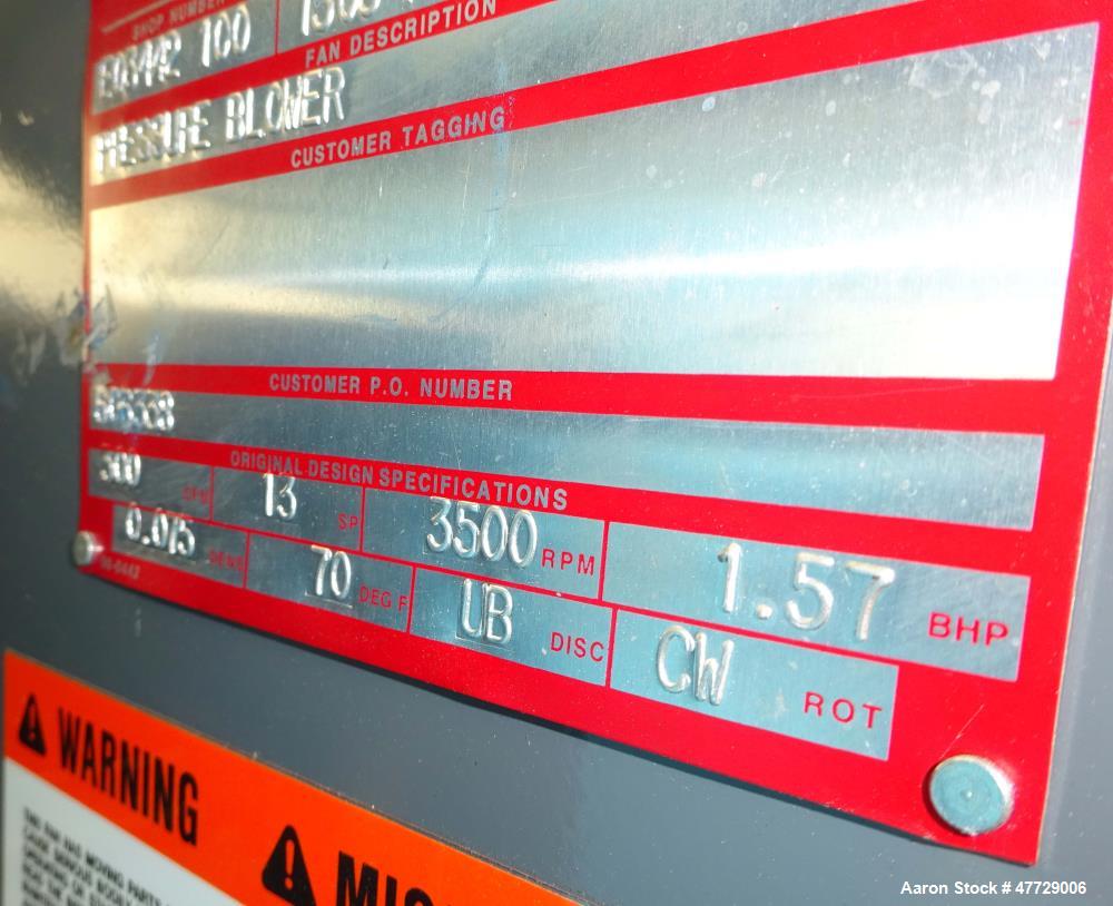 Used Donaldson/Torit DCE 2000 Series Dust Collector, Model F2012V, Carbon Steel