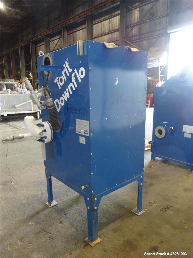 Used Torit Donaldson Downflo Filter Cartridge Dust Collector, Model SDF 2, Carbon Steel. Approximate 206 Square Feet. Approximate 200 - 600 CFM range. Mounted on 4 legs. Serial# IG465280.