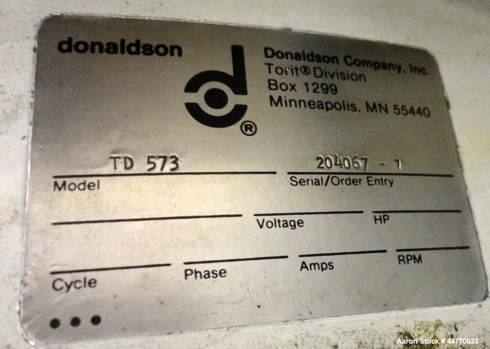 Used Carbon Steel Torit Downflo Cartridge Dust Collector, Model TD-573