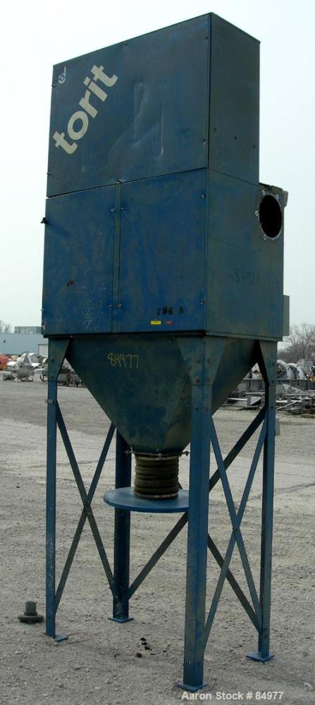 USED: Torit Vibra Shake self-cleaning cartridge type dust collector, model VS2400. 270 square feet filter area, carbon steel. Nominal air flow 2400 acfm. 6" inlet, top mounted blower, 5 hp, 3/60/230/...
