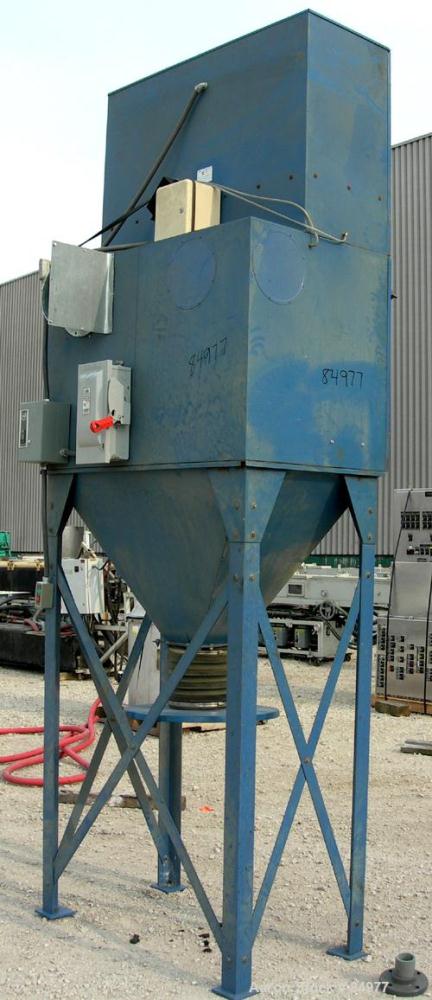USED: Torit Vibra Shake self-cleaning cartridge type dust collector, model VS2400. 270 square feet filter area, carbon steel. Nominal air flow 2400 acfm. 6" inlet, top mounted blower, 5 hp, 3/60/230/...