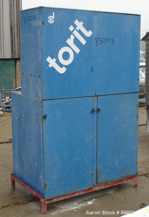 Used Torit Vibra Shake Cartridge Type Dust Collector, Model VS3000, 354 Square Feet Filter Area, Carbon Steel. Nominal air flow 3000 ACFM. 10" inlet, top mounted blower, 7.5 HP, 3/60/460 Volt, 3600 R...