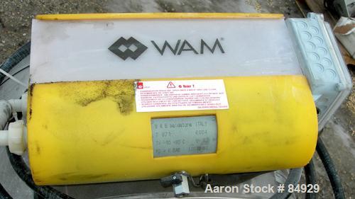 USED: WAM Cartridge Type Ppulse Jet Dust Collector, model FC3J20VEO1612. Approximately 200 square feet filter area, 304 stainless steel. Housing measures 30" diameter x 60" straight side x 16" carbon...