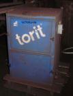 Used Torit Model 84 Cabinet Dust Collector with a 3 hp, 3450 rpm motor.  Capacity rating of 1231 cfm with 150 square feet filter area.  Unit has a 2 cubic foot dust collection area.
