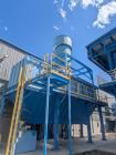 Used Battery Recycling Systems Lead Refining Kettle Air Filtration System – 30,000 CFM, 150 HP Blower, Bag House, BRS/Wirtz