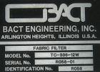 Used Bact Engineering Pulse Jet Dust Collector, Model TC-336-12M, 6,861 Square Feet Filter Area, Carbon Steel. 26,000 ACFM. 336 filters. Ambient at 250 deg F. (28) 1.5