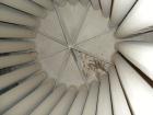 Used The Day Company Reverse Jet Dust Collector, 320 square feet filter area, Approximate 1600-6400 cfm range. Size 24RJ60H, type RJ, carbon steel. Housing measures approximately 72