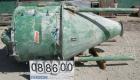 USED: Chicago Conveyor Corp. envelope pneumatic shaker type dust collector, carbon steel, approximate 100 square feet filter area. Oval housing measures 45