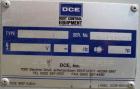 Used 1356 Square Foot DCE Sintamatic Pulse Jet Dust Collector, type SC2B64. Two bank design. Each bank has 10 filter elements, PTFE based coating on a high grade porous composite as its filtration me...