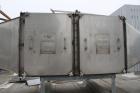 Used Flanders/CSC Air Filtration System, bag-in/bag-out containment housing. Contains (2) model H2W-212-1NB-3S filtration units, stainless ductwork.