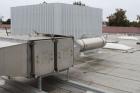 Used Flanders/CSC Air Filtration System, bag-in/bag-out containment housing. Contains (2) model H2W-212-1NB-3S filtration units, stainless ductwork.