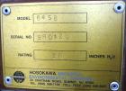 Used Carbon Steel Hosokawa Mikro-Pulsaire Pulse Jet Dust Collector, Model 64S