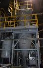 Used Hosokawa Micron Mikro-Pulsaire Pulse Jet Dust Collector, Model NTCP-36-8, 334 Square Filter Area. Carbon steel housing 60