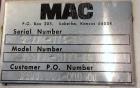 Used MAC Dust Collector, Model 36ST36-STY3-CG, 304 Stainless Steel