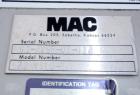Used MAC Bin Vent Pulse Jet Dust Collector, Model 72AVS16-2, Stainless Steel. 159 square feet filter area, 5 SCFM. Housing measures 34 1/2'' wide x 34 1/2'' long x approximate 88'' overall height. Ca...