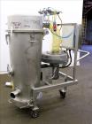 Used Marchant Schmidt Portable Sanitary Dust Collector System, Model SDC1300, 304 Stainless Steel. Approximately 1300 cfm, 25 square foot filter are. Approximately 24