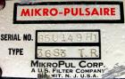 USED: Mikro Pulsaire pulse jet dust collector, model 36S3TR, 304 stainless steel, approximate 140 square feet filter area. Housing measures 48