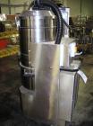 Used Nilfisk Industrial Vacuum Cleaner, Model 3306 AXX, Stainless Steel. Approximately 20 square feet surface area, 2.55 kw blower, 250/440V, 3 phase, portable design, serial # 00AE625, built 2004.