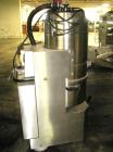 Used Nilfisk Industrial Vacuum Cleaner, Model 3306 AXX, Stainless Steel. Approximately 20 square feet surface area, 2.55 kw blower, 250/440V, 3 phase, portable design, serial # 00AE625, built 2004.