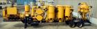 Used Heavy-Duty Trailer Mounted Vacuum Loader for pneumatic removal of virtually any dry materials, sludges and liquids from remote and inaccessible locations through suction lines.  Lines are 8