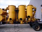 Used Heavy-Duty Trailer Mounted Vacuum Loader for pneumatic removal of virtually any dry materials, sludges and liquids from remote and inaccessible locations through suction lines.  Lines are 8