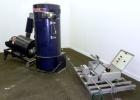Used Spencer Turbine Series B Industravac Stationary Vacuum System, Model SB-620B, Carbon Steel. Consists of: (1) Multi-stage vacuum producer, approximate 430 SCFM, driven by a 20 hp, 3/60/208-230/46...
