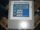 Used Torit Downflo Pulse Jet Cartridge Type Dust Collector, Model 2DF2, Carbon Steel. Approximately 206 square feet filter area, 200-600 cfm. Includes a Totit checkerboard panel. Mounted on legs.