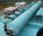 Used Ultra Industries Pulse Jet Dust Collector, Model SQ-100-8-IIIG, 942 Square Feet Filter Area, Carbon Steel. Housing measures 72