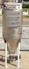 Used-Walker Stainless Equipment Co Model R-HT-05 Round Pulse Jet Dust Collector.  This dust collector has an estimated bag s...